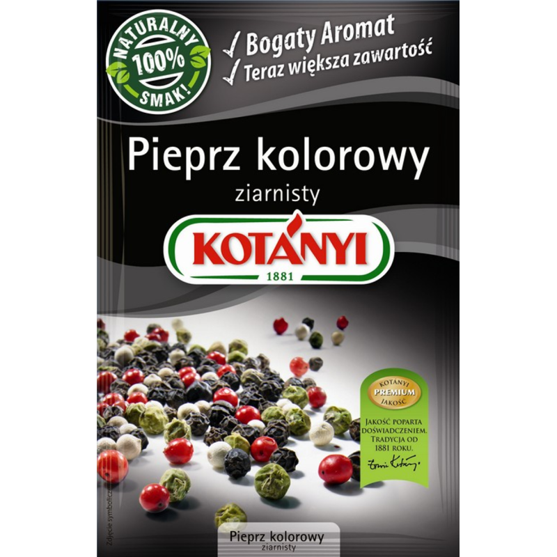 Kotanyi Pieprz kolorowy ziarnisty 16g